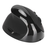 Left Hand Vertical Mouse 2.4G Wireless Vertical Ergonomic Mouse Rechargeable Mouse with USB Adapter Adjustable DPI for PC Black