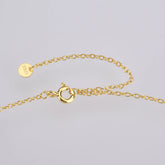 Sterling Silver Square Stone Full-shop Pendant Necklace