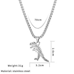 Personalized Skeleton Tyrannosaurus Rex Necklace