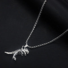 Personalized Skeleton Tyrannosaurus Rex Necklace