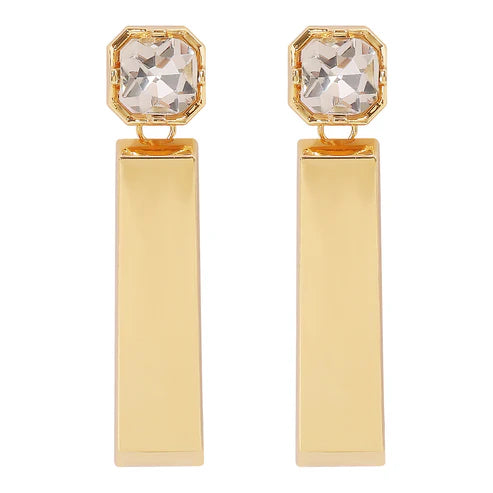 Diamond Rectangular Earrings