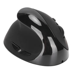 Left Hand Vertical Mouse 2.4G Wireless Vertical Ergonomic Mouse Rechargeable Mouse with USB Adapter Adjustable DPI for PC Black