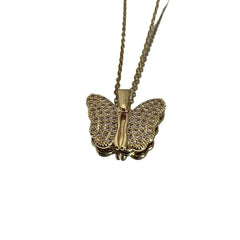 Fashion Jewelry Butterfly Necklace Female Pendant Titanium Steel Clavicle Chain