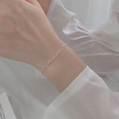 S925 Silver Heart Bracelet Simple Temperament Heart-shaped