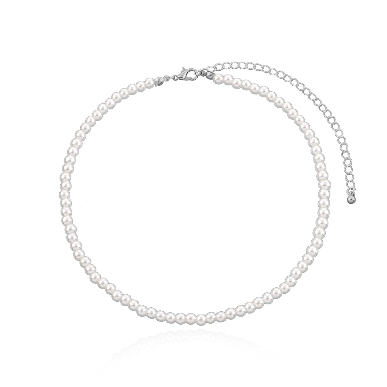 Simple Graceful Bright Pearl Necklace Women