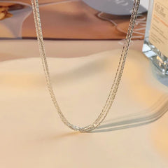 Multi-layer Small Snake Bone Necklace Simple Special-interest Design Cold Style Temperament Clavicle Chain