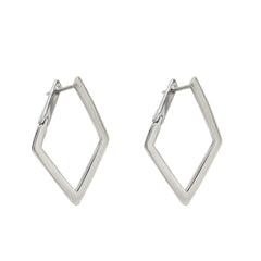 Simple Geometric Quadrilateral Design Earrings