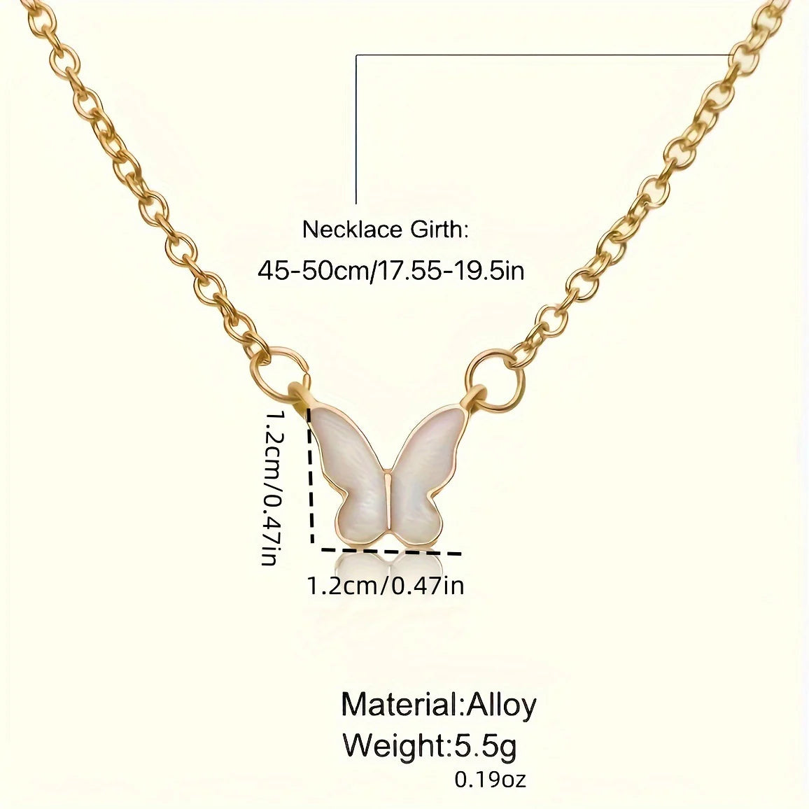 Butterfly Pendant Creative Simple Women's Clavicle Chain