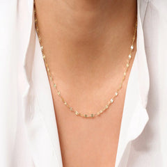 Women's Delicate Lip Chain Necklace